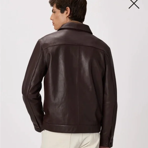100% Leather Harrington Jacket - Picture 2 of 8
